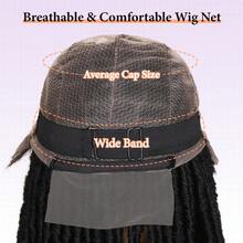 蕾丝前辫子假发 卷发端扭辫假发 女士全蕾丝辫子辫子假发 带婴儿头发 耐热女神辫子 天然黑发替换假发 适合日常和万圣节派对 - 黑色 - 查看 8