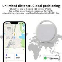 RSH 4 Confezioni di Tracker Multifunzione Smart (solo per iOS), Tag Bluetooth senza fili compatibile con Apple Find My (solo per iOS), protezione della privacy, batteria sostituibile, per borse, chiavi, biciclette, portafogli (Android non supportato)
