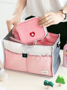 Mini Outdoor First Aid Kit Bag, Nylon Medical Storage Bag, Travel Portable Medicine Organizer Emergency Kit First Aid Kits, Double Zippers Handy Pills Pocket For Travel Home Medicine Bag Medicine Storage Bag Medicine Organizer First Aid Kit First Aid Bag Travel Accessories Travel Organizer Travel Essentials Travel Stuff Travelling Bag College Vacation Cruise Summer Holiday Essentials For Outdoor Camping Hiking Hunting