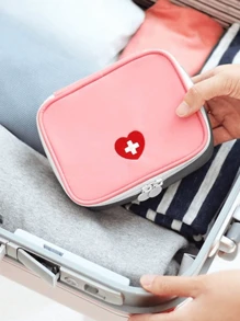 Mini Outdoor First Aid Kit Bag, Nylon Medical Storage Bag, Travel Portable Medicine Organizer Emergency Kit First Aid Kits, Double Zippers Handy Pills Pocket For Travel Home Medicine Bag Medicine Storage Bag Medicine Organizer First Aid Kit First Aid Bag Travel Accessories Travel Organizer Travel Essentials Travel Stuff Travelling Bag College Vacation Cruise Summer Holiday Essentials For Outdoor Camping Hiking Hunting