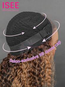 ISEE HAIR Wear & Go 6X4 Transparent Lace Glueless Wigs Water Wave Human Hair Wigs Highlight S4/27 Honey Blonde Pre Plucked & Pre Cut 180% Density 18-28 Inch Daily Use Top Quality Beginner Friendly - S4/27 - View 3