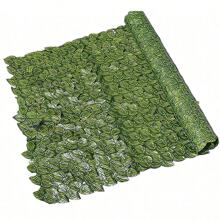 3M Artificial Ivy Leaf Hedge Garden Fence Wall Balcony Privacy Screening Roll Realistic Fake Leaves Lawn Green Artificial Fake Hedge Roll Decoration For Outdoor Indoor Railing Patio Balcony Garden Home Wall Room Decor Fence Privacy Screen - Watermelon leaves - View 6