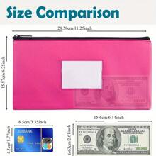7 Pack Money Bags With Zipper For Cash, Bank Deposit Bags With Zipper, Cash Bags With Zipper, Money Pouches For Cash With Zipper, Cash Register Bag, Money Pouch. - 7 Colors - View 2