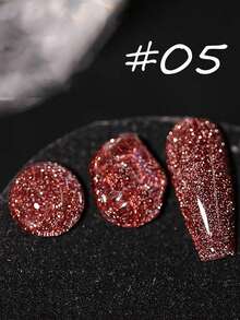 MISS SHAKA 10ml Viral Rhinestone Gel Nail Polish, Holographic Glitter Rhinestone Series, Popular Manicure Gift, Suitable For Women Nails - Multicolor - View 10