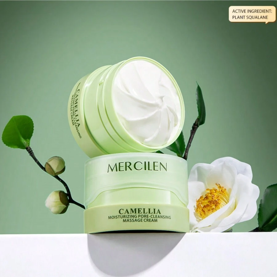 MERCILEN 100g/hộp Mengxi Aqua Glow Rejuvenating Pore Cleansing And Massage Balm, Làm sạch, Tẩy trang, Tẩy tế bào chết, Dưỡng ẩm - màu xanh lá - Xem 1
