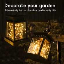 2pcs Solar Lights, Solar Courtyard Decorations, Solar Christmas Decorations, IP44 Waterproof Solar Lights, Garden Outdoor Hanging Decorations, Halloween Decorations, Commercial Light