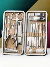 Professional Pedicure Set, Stainless Steel Nail Clippers, Nail Care Tools Kit With Storage Box - Unisex Manicure & Pedicure Tools