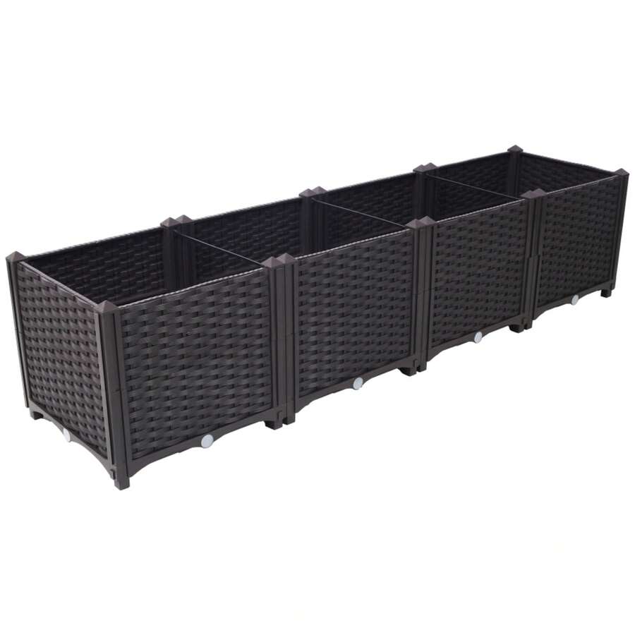 FKZNPJ Deep Raised Garden Bed Plastic Planter Boxes For Vegetables