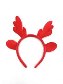 1 件圣诞红翼简约百搭节日头带，优雅可爱的节日发饰，适合圣诞装扮 - 彩色 - 查看 4