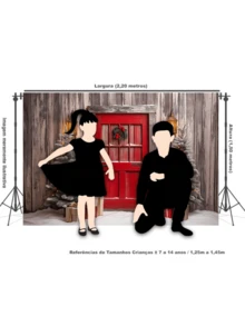3D Sublimated Fabric Photographic Background Christmas 2.20x1.50 Horizontal - FFF-2278 - 查看 4