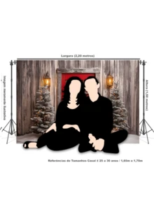 3D Sublimated Fabric Photographic Background Christmas 2.20x1.50 Horizontal - FFF-2278 - 查看 5