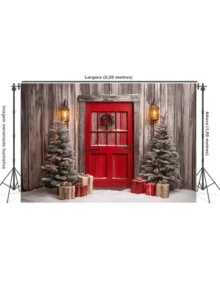 3D Sublimated Fabric Photographic Background Christmas 2.20x1.50 Horizontal - FFF-2278 - 查看 2