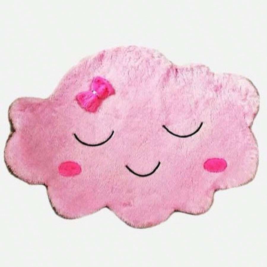 Pink Cloud Rug For Girls' Bedroom Non-Slip - Màu Hồng baby - Xem 1
