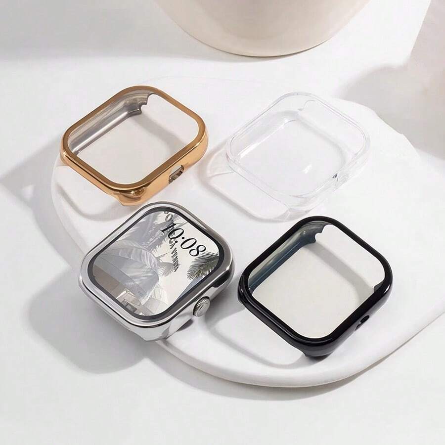 1 件女式银色、金色、玫瑰金、黑色、粉色、蓝色、透明 TPU 防震防撞耐磨电镀手表壳软壳兼容 Redmi Watch 3 Active/Redmi Watch