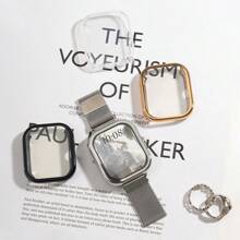 1 件女式银色、金色、玫瑰金、黑色、粉色、蓝色、透明 TPU 防震防撞耐磨电镀手表壳软壳兼容 Redmi Watch 3 Active/Redmi Watch - Redmi Watch 3 Active - 查看 5