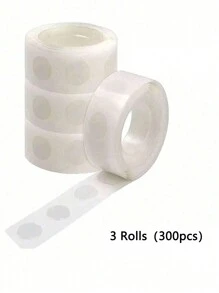 500个/300个/200个/100个双面胶点透明可移除气球胶带胶水适用于DIY婚礼生日派对装饰返校情人节 - 彩色 - 查看 15