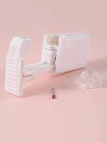 1 Unit Disposable Safe Sterile Nose Piercing Unit, Gem Nose Studs New Generation More Safe Nose Piercing Gun Piercer Machine Kit