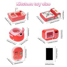 Mini Food Play House Kitchen Toy House Accessories Set - Fruit And Vegetables Burger Pizza Drink Cake Ice Cream Pretend Food - Cooking Interactive Games - Children's Christmas Gifts