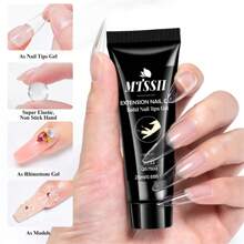 Mtssii 3 Bottle3 20ml Solid Nail Glue Nail Tips Gel For Press On Nails, Adhesive 3in 1 Nail Gel For Fake Nails, Super Strong Acrylic Nail Gel For Manicure Extension, False Nails Adhesive Glue Long Lasting - Clear - View 5
