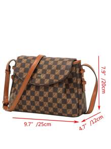 Túi xách tay nữ hàng hiệu cao cấp mới về, Túi đeo vai thời trang có sức chứa lớn để đi làm - Cà phê nâu - Xem 10