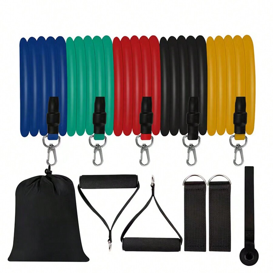 11pcs/Set Resistance Bands Kit Included Resistance Bands, Door Anchor