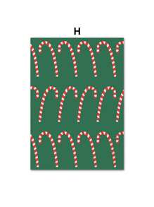 1PC Cây Giáng sinh Cây tầm gửi Bông tuyết Poster Mùa đông Ngày lễ Nghệ thuật treo tường In Tranh vải Canvas Hình ảnh Trang trí Phòng khách Không có Khung - Nhiều màu - Xem 10