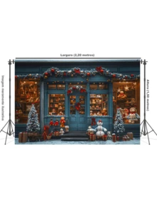 3D Sublimated Fabric Photographic Background Christmas 2.20x1.50 Horizontal - FFF-2276 - 查看 2