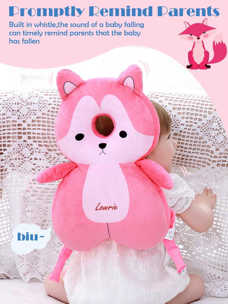 1 件儿童防摔头部保护垫，婴儿行走安全头部保护器，儿童头部防撞帽，防护垫 - 彩色 - 查看 1