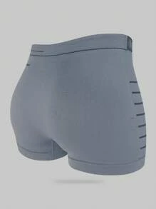 6 件装男士字母印花松紧腰透气三角裤，高弹性 - 彩色 - 查看 2