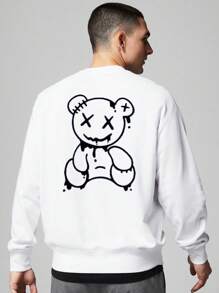 Áo nỉ nam kiểu bạn trai thời trang in họa tiết cá nhân hóa, thích hợp cho tiệc tùng, cặp đôi, công sở (có thể in ảnh gia đình). Tải ảnh của riêng bạn lên để tạo ra chiếc áo nỉ cá nhân hóa độc đáo. Những món đồ độc đáo, trang phục nam, tủ đồ cơ bản, trang phục thể thao nam, phong cách đường phố/cơ bản nam, màu trắng mùa xuân. - trắng - Xem 3