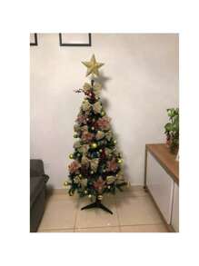 Christmas Tree 150cm 220 Branches Green Decoration Canadian Pine - màu xanh lá - Xem 4