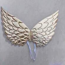 1 件闪闪发光的彩色蝴蝶翅膀，可爱公主生日派对，舞蹈活动服装装饰 - 彩色 - 查看 14