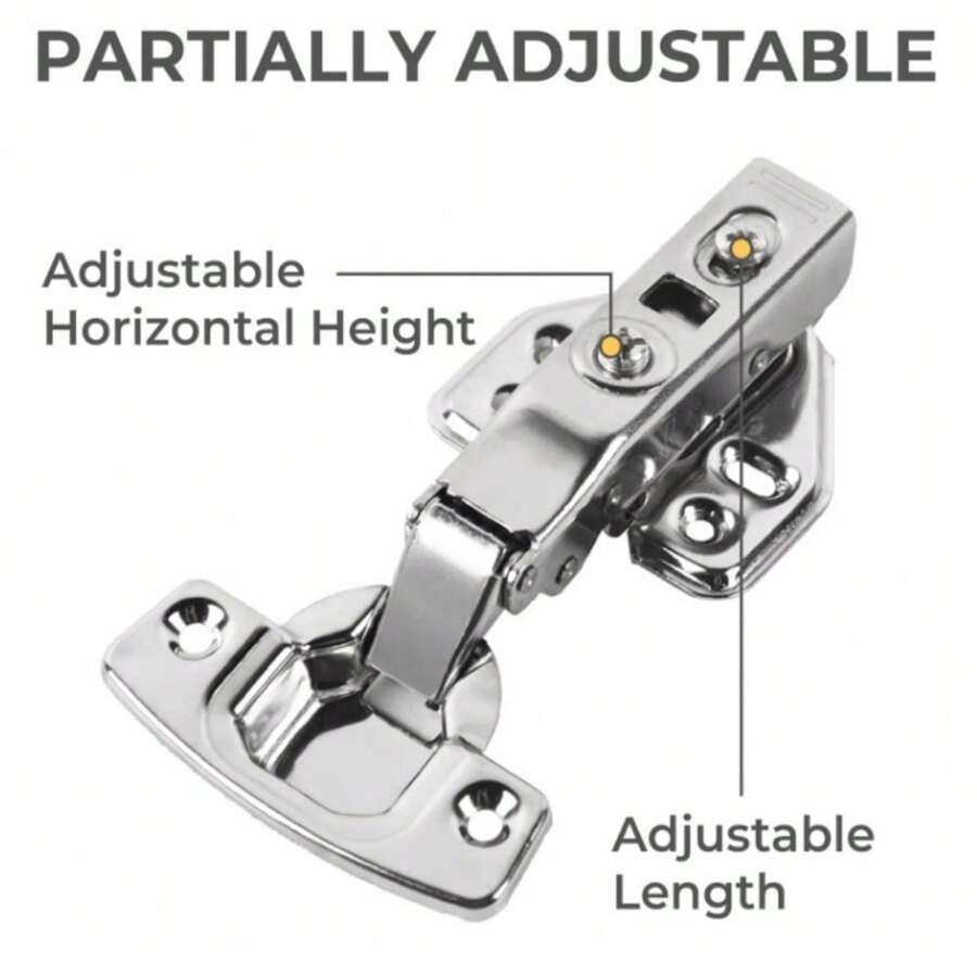 20pcs Hinges, Soft Close Door Hinges For Full Overlay