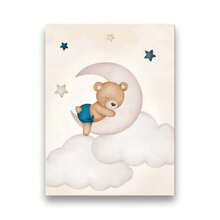 Decorative MDF Frames Plates Kit Aviator Bear Balloon Bear And Stars PC503 - 藏蓝色 - 查看 3