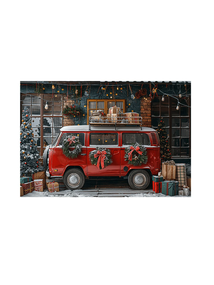 3D Sublimated Fabric Photographic Background Christmas 2.20x1.50 Horizontal - FFF-2279 - 查看 1