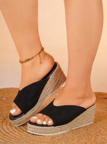 Women's New Outdoor Casual Slip-On Sandals, Fashion Casual Slippers, Platform Thick Sole Plus Size Sandals, Comfortable