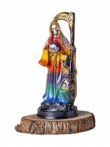 FIGURA DE ADORNO SANTA MUERTE BELEN, 7 POTENCIAS - Multicolor - Ver 1