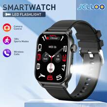 JELLOO 2025 新款男女智能手表 1.952 英寸 AMOLED 屏幕健身手表，具有 107 种以上运动模式、睡眠跟踪、IP67 防水、兼容 iOS 和 Android 手机 - 彩色 - 查看 16