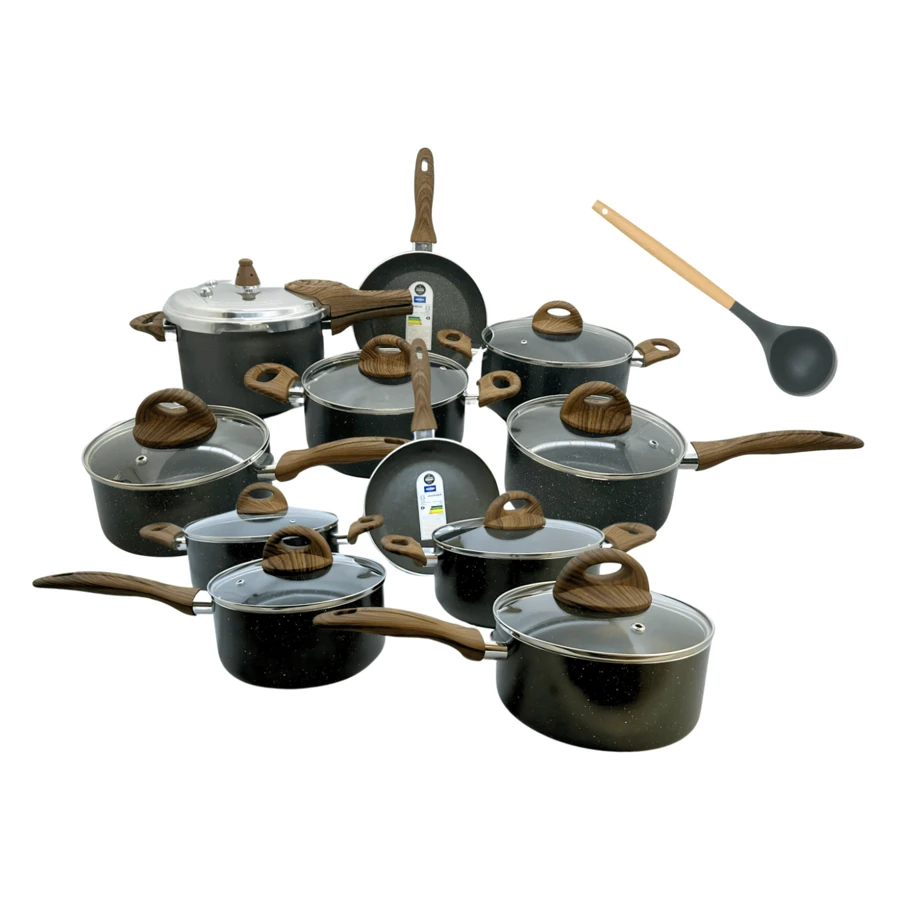 Non-Stick Cookware Set For Induction Stove 12-Piece Kit Brinox Granite Set - Xem 1