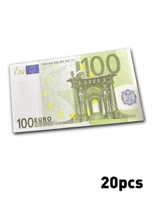 1 pieza de billete conmemorativo colorido con lámina de plástico, euro, libra esterlina (estilo aleatorio enviado)