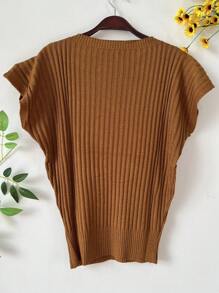 MODAL BLOUSE - Brown - View 2