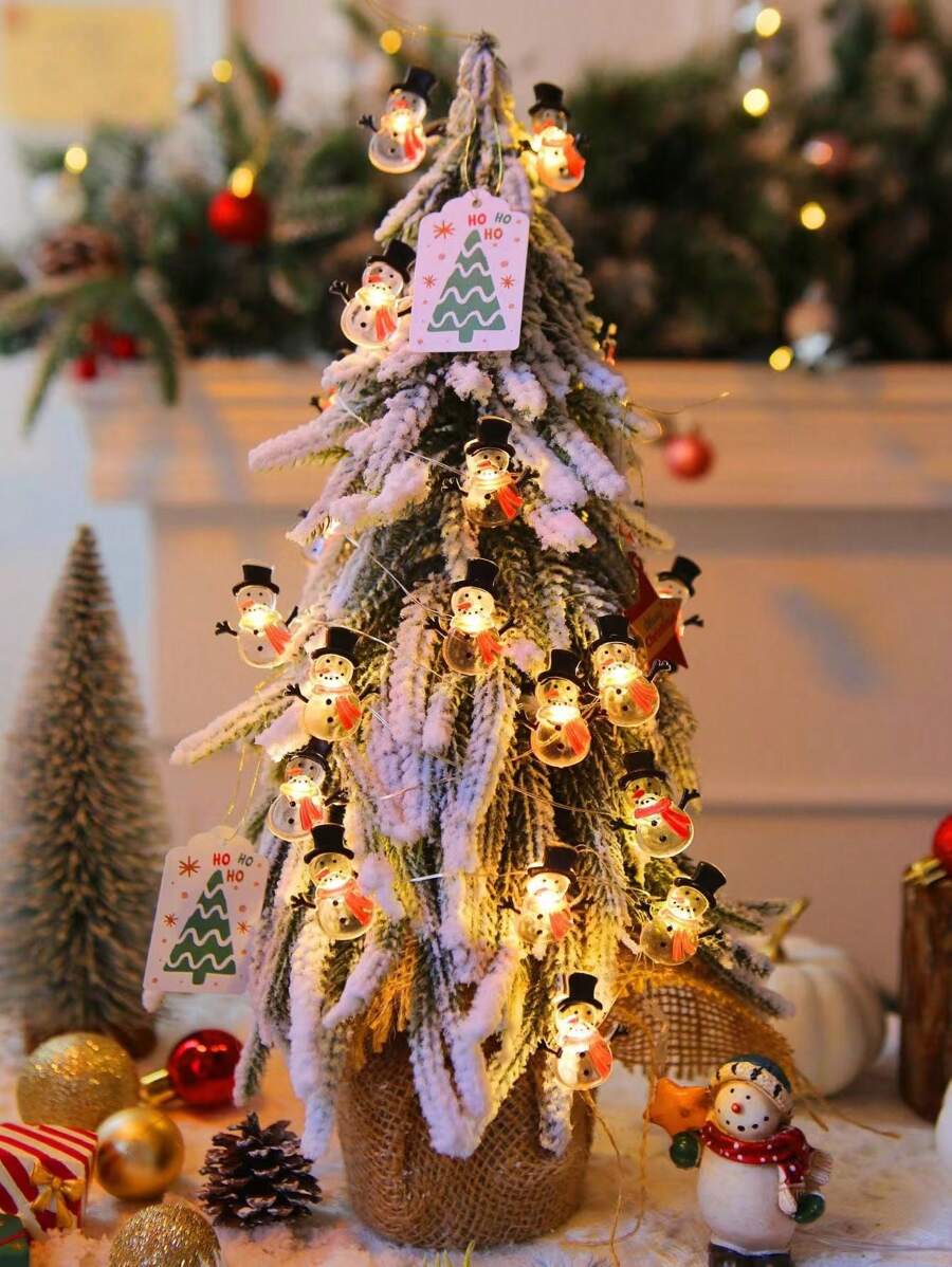 1pc 2/3M 20/30LED Trắng ấm Giáng sinh Khăn choàng đôi Người tuyết dễ thương Dây đồng Đèn LED Dây, Đèn trang trí ngày Giáng sinh, Người tuyết dễ thương Dây đèn nhỏ, Đèn dây đồng gấp linh hoạt, Thích hợp để trang trí nhiều vật dụng khác nhau, Thích hợp để trang trí Giáng sinh, Tiệc tùng, Trang trí đồ nội thất, Trang trí cây thông Noel, Thêm không khí lễ hội của bạn, Trang trí phòng Trang trí Giáng sinh Đèn Giáng sinh Trang trí phòng ngủ Trang trí nhà Trang trí tiệc Lễ hội ngày lễ Quà tặng Giáng sinh Lễ tạ ơn Trang trí cây thông Noel Đồ trang trí - ánh sáng trắng ấm áp - Xem 1