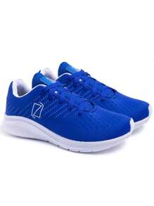 Men's Lightweight Nylon Gym Shoes With Rubber Sole - Màu xanh lam - Xem 4