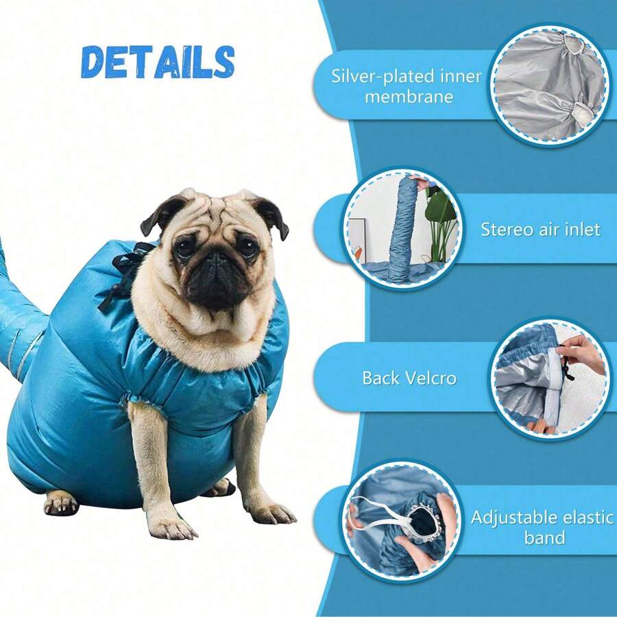 1pc Pet Drying Bag Grooming Dryer Tool For Dogs & Cats, Automatic Blow