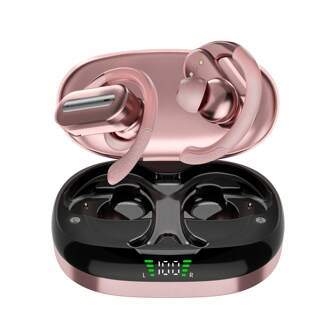 Auriculares Bluetooth inalámbricos deportivos con gancho para la oreja, Bluetooth 5.4 IPX5 resistente al agua, audífonos inalámbricos estéreo HiFi con micrófono