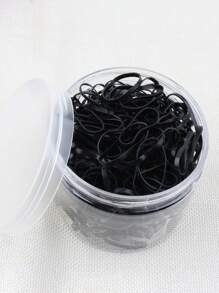 1 盒女士厚大号彩色一次性弹性发带马尾辫夹 - 彩色 - 查看 8