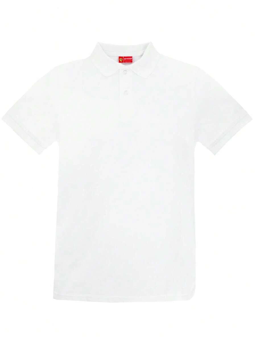 Ferrari Mens Official Ferarri Polo Top Button Up T-Shirt With Collar Quality Stylish Clothing Holiday Branded Clothing