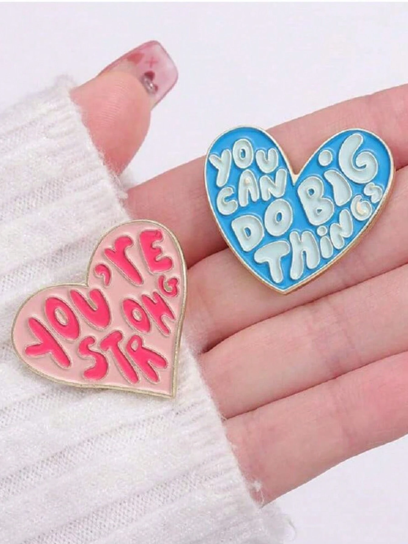 1pc Enamel Pin, Inspirational Lapel Pin, Cute Pin Suitable For Women/Girls, Decorative For