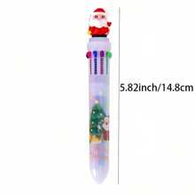 1 Bộ 3 bút bi có thể thu vào theo chủ đề Giáng sinh, đầu bút mảnh tiện dụng, dành cho cả người thuận tay trái và tay phải, thân hình chữ nhật, thích hợp cho học sinh và làm quà tặng ngày lễ (Gửi ngẫu nhiên nhiều kiểu dáng) - nhiều màu - Xem 7