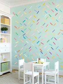 4 cái/bộ 120 miếng dán tường phong cách Bohemian, miếng dán tường Bắc Âu trừu tượng hoạt hình nhiều màu sắc cho phòng ngủ, phòng trẻ em tự dán - Nhiều màu - Xem 7